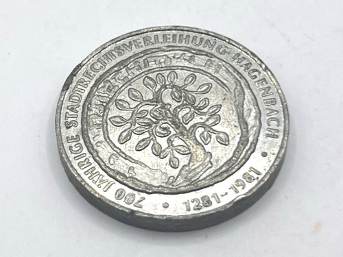 Gedenkmedaille hagenbach 700 - gedenkmedaille,