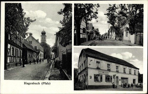 Hagenbach der pfalz - ak,