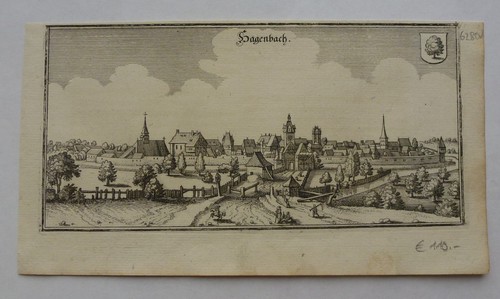 Hagenbach kupferstich - (pfalz),