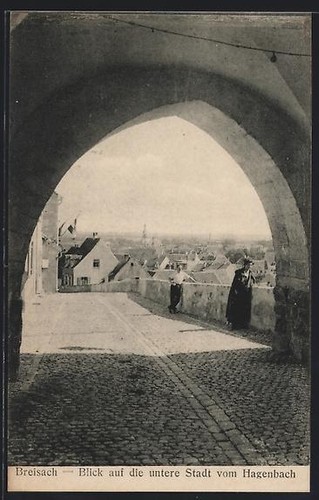 Ansichtskarte breisach blick - ansichtskarte, breisach,