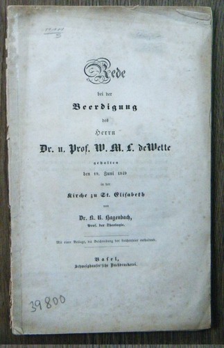 Hagenbach rede bei der - -,